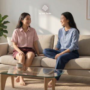 Kenapa kain katun haruka cocok buat loungewear - SJA Textile Toko Kain Bandung
