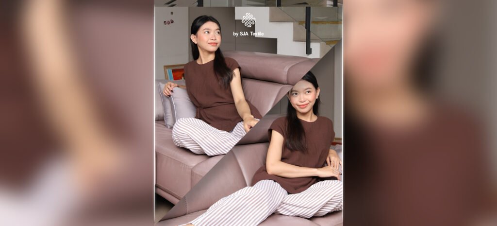 Model baju loungewear dari kain provence linen - SJA Textile Toko Kain Bandung