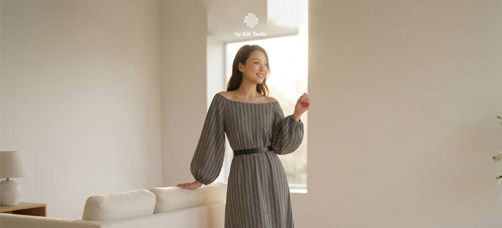 Rekomendasi bahan katun untuk loungewear collection - SJA Textile toko kain bandung