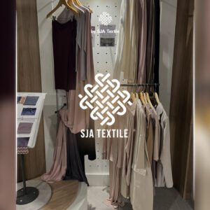 Tempat produksi baju loungewear di SJA Textile toko kain bandung