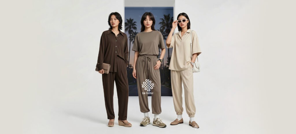 3 Jenis kain tencel untuk loungewear - SJA Textile Toko Kain Bandung