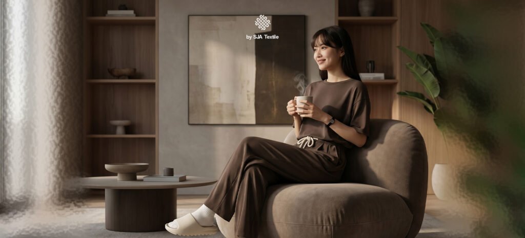model baju wanita pakai kain yang mengandung serat TENCEL™