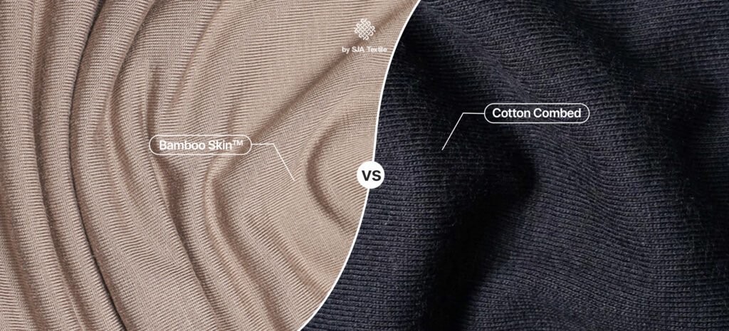 bahan bamboo dan katun mana yang cocok untuk kaos premium dari toko kain sja textile