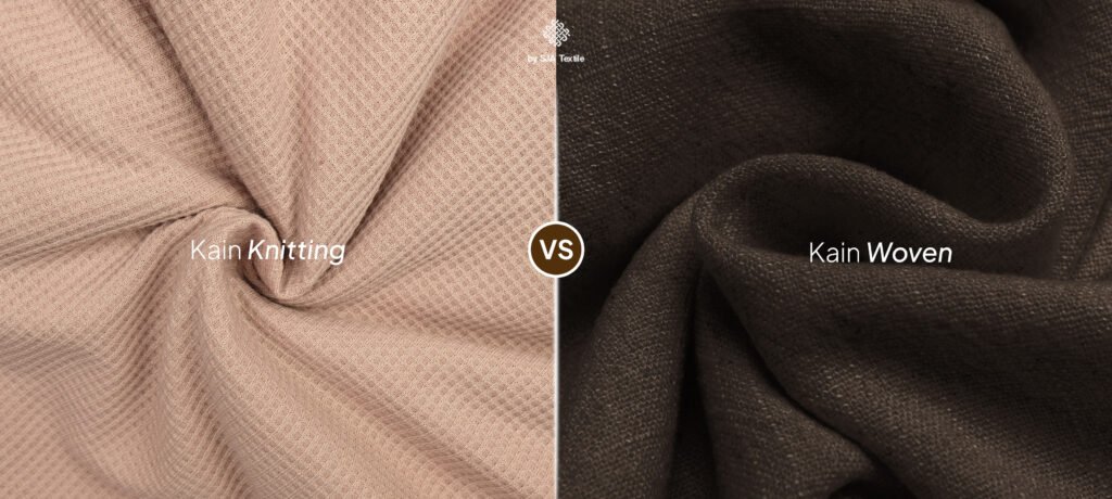 perbedaan kain knitting dan woven toko kain bandung sja textile