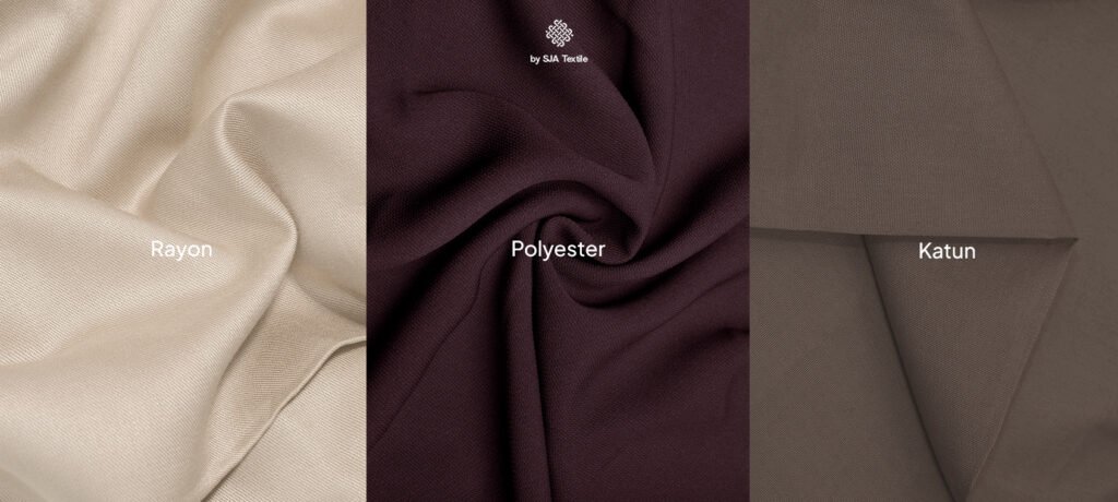 bedanya polyester katun dan rayon untuk baju wanita dari toko kain bandung sja textile