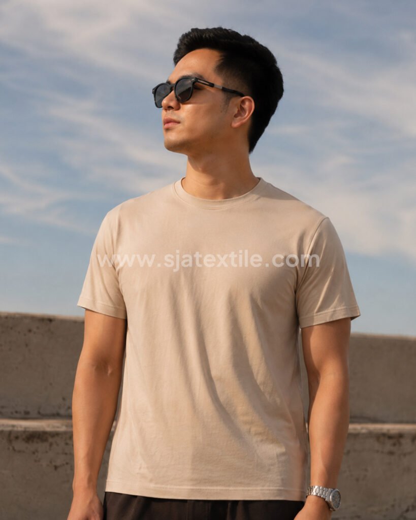 bahan loungewear paling nyaman dan adem kaos cowok cloud modal toko kain sja textile