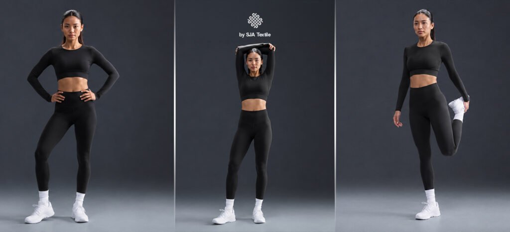 supplier kain activewear premium tygrknit dari toko kain bandung sja textile