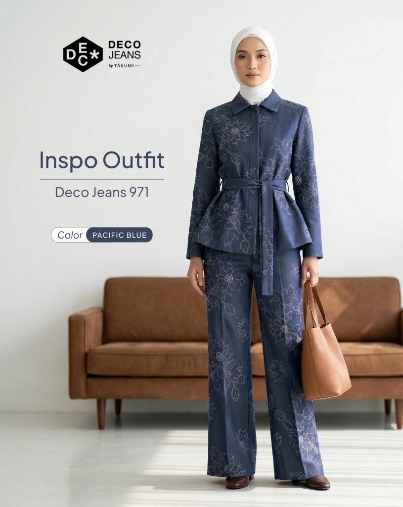 Inspirasi outfit bahan denim deco jeans toko kain bandung sja textile