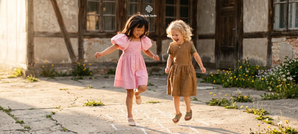 apakah kain katun untuk anak selalu nyaman digunakan simak rekomendasi dari toko kain bandung sja textile