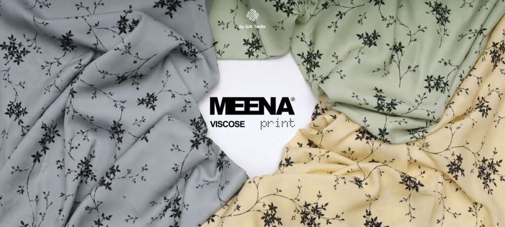 bahan rayon printing Meena F Sakura