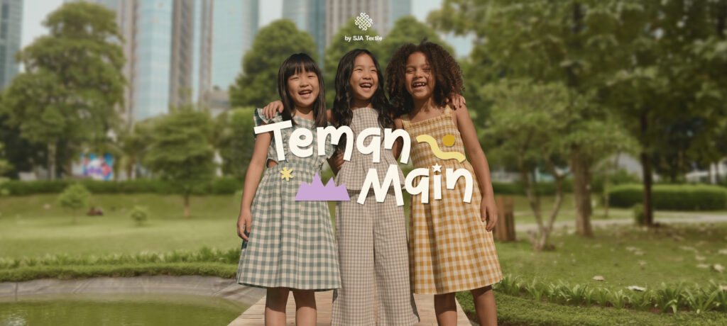 Bahan baju anak launching teman main nyaman dan aman toko kain bandung sja textile