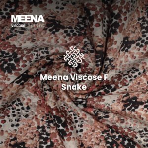 kain rayon viscose terbaru animal printing meena F snake dari sja texlab