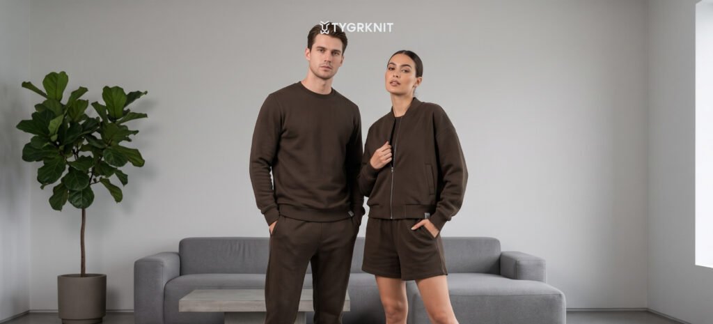 Model baju athleisure dari bahan cotton compact