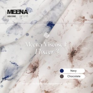 bahan rayon printing kain rayon viscose printing Meena F Flower 3