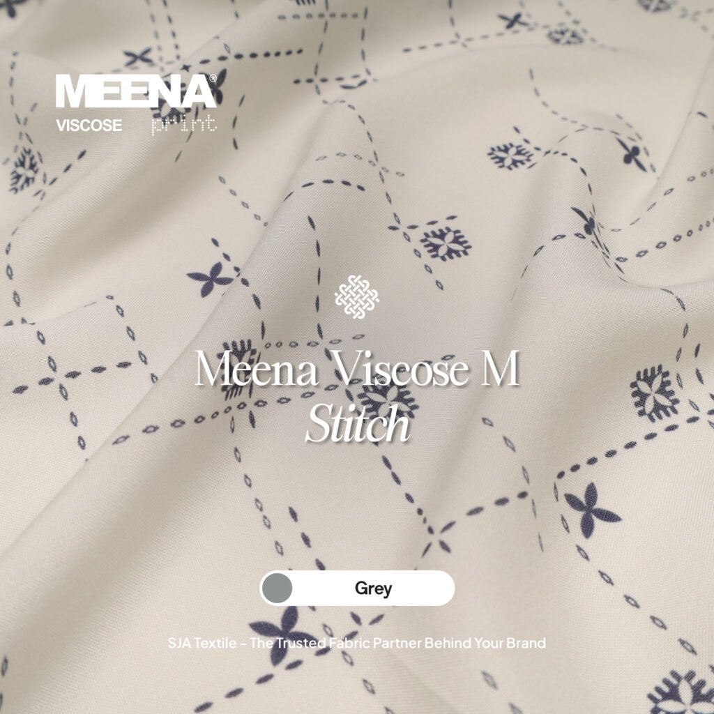 kain rayon meena viscose m grey