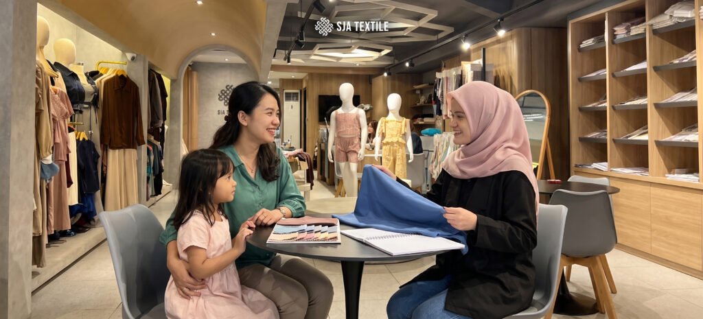 susah cari toko bahan baju anak kunjungi toko kain bandung sja textile