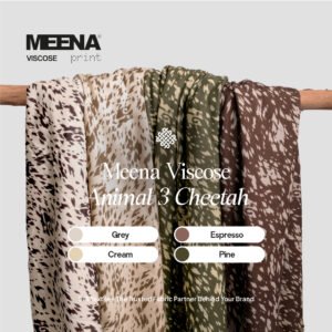 Kain Rayon Meena Viscose Animal 3 Cheetah - Toko Kain Bandung SJA Textile