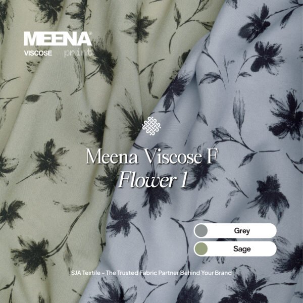 Meena Viscose F Flower 1 SJA Textile