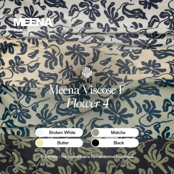 Meena Viscose F Flower 4 SJA Textile