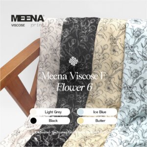Kain Rayon Meena Viscose F Flower 6 - Toko Kain Bandung SJA Textile