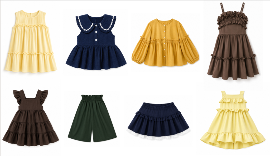 baju anak perempuan dari bahan rayon shelby twill - sja textile