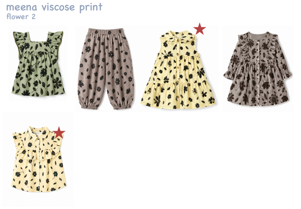 model baju anak dari bahan dress meena viscose flower 2