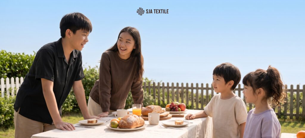 apakah bahan linen adem ini alasan provence linen sangat sejuk di kulit dari toko kain bandung sja textile