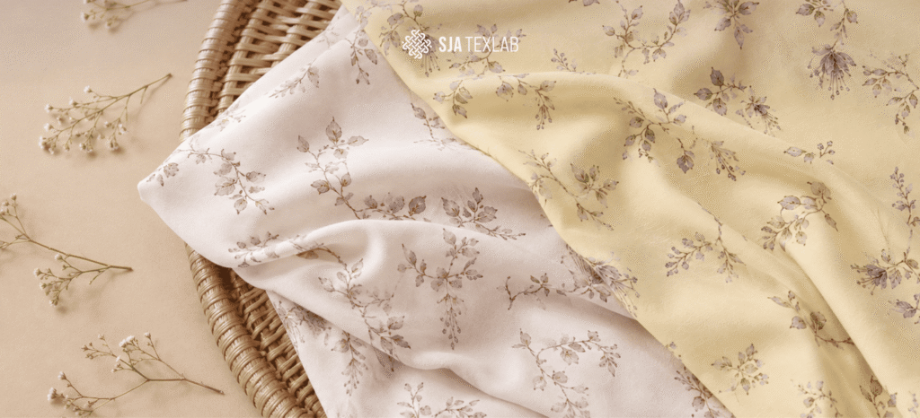 Meena Viscose F Flower 7 - Kain motif bunga bahan rayon