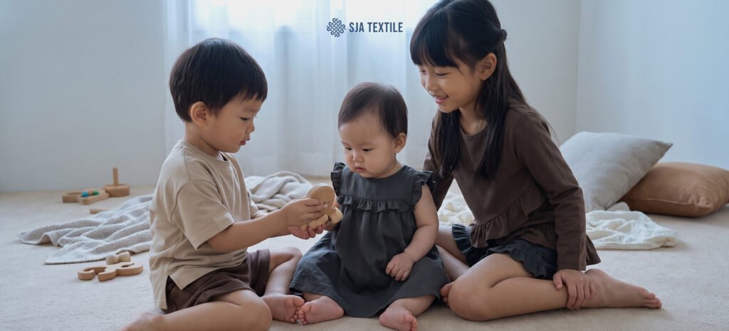 bahan baju anak lembut untuk kulit sensitif bamboo skin tanboocel dari toko kain bandung sja textile