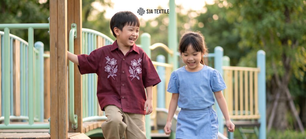 Bahan denim untuk baju anak - Toko kain Bandung SJA Textile