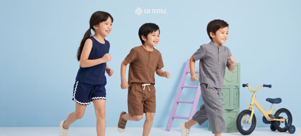cara memilih bahan kidswear yang rapi tapi tidak membatasi gerak anak cigarrete cotton dari toko kain bandung sja textile