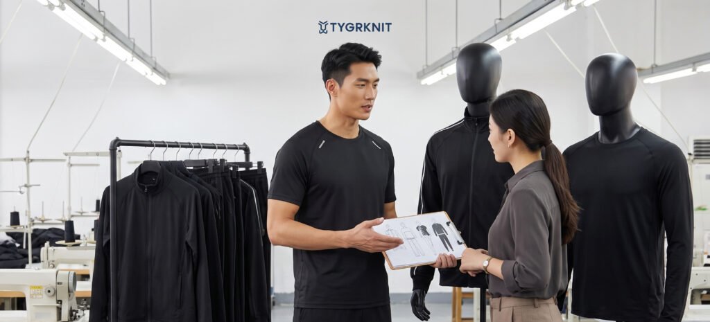 Cara Produksi Baju Olahraga - TYGRKNIT