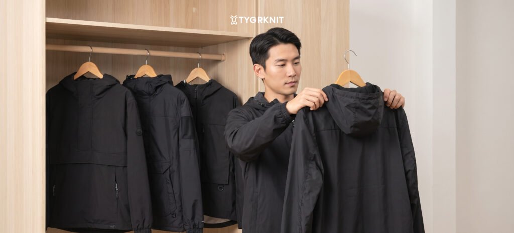 Cara merawat jaket windbreaker dari bahan motion weave - TYGRKNIT