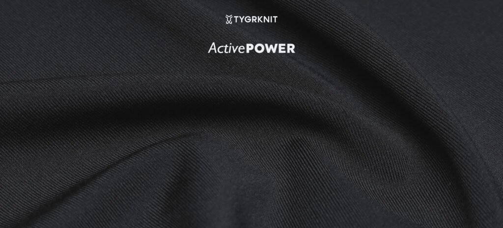 kain active power salah satu bahan athleisure koleksi TYGRKNIT