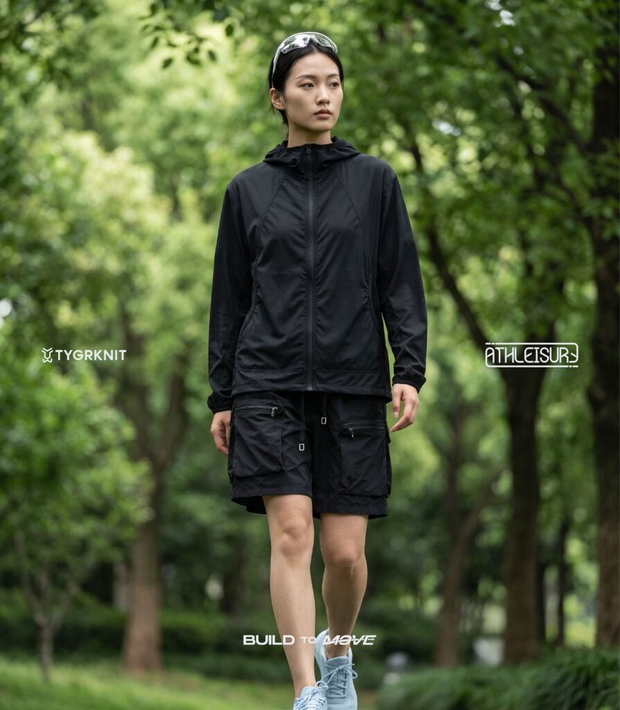 ide outfit athleisure Lightweight Jacket untuk Layering