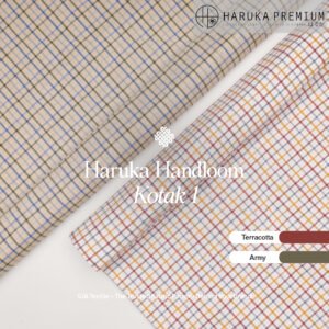 kain cotton PE Haruka Handloom Kotak 1 - SJA Textile Toko Kain