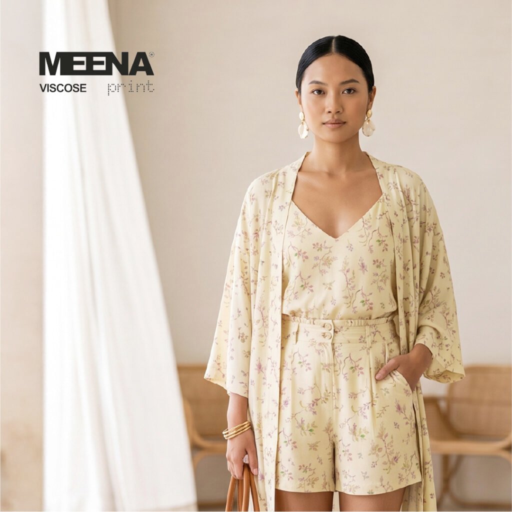 koleksi baju wanita blouse dari bahan rayon motif bunga