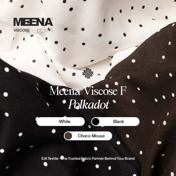 Meena Viscose F Polkadot SJA Textile