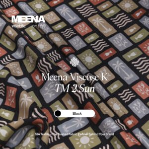 Kain Rayon Meena Viscose k TM 2 Sun Black - Toko Kain Bandung SJA Textile-1