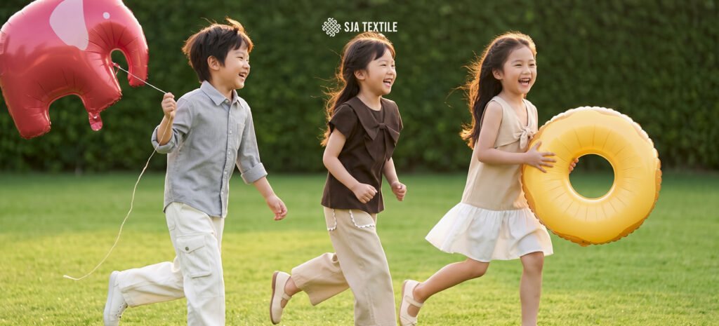 Keunggulan bahan baju anak pivoine lyocell dari toko kain bandung sja textile