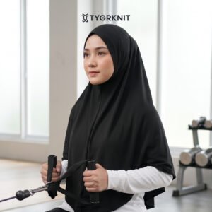 Bahan Bergo Olahraga Syari Menutup Dada - TYGRKNIT
