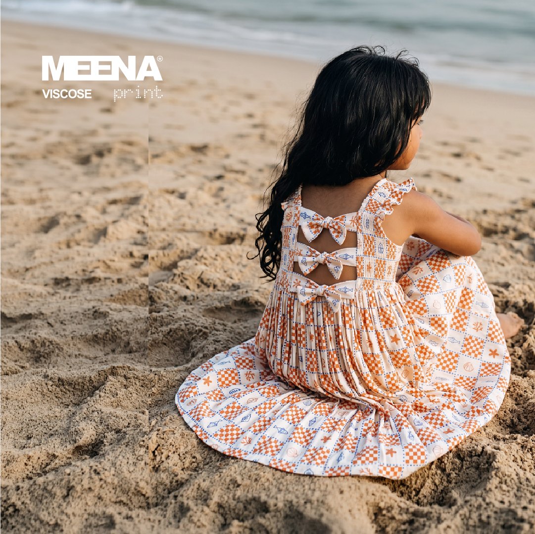 baju anak perempuan dari Kain Rayon Meena Viscose K TM 4 Beach - Toko Kain Bandung SJA Textile