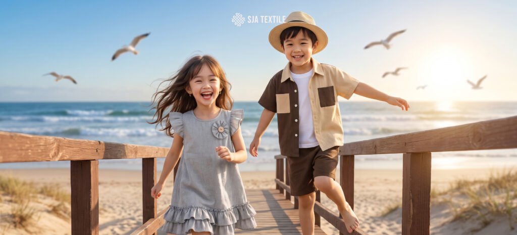 kain nyaman untuk anak bahan katun poplin papillon dari toko kain bandung sja textile