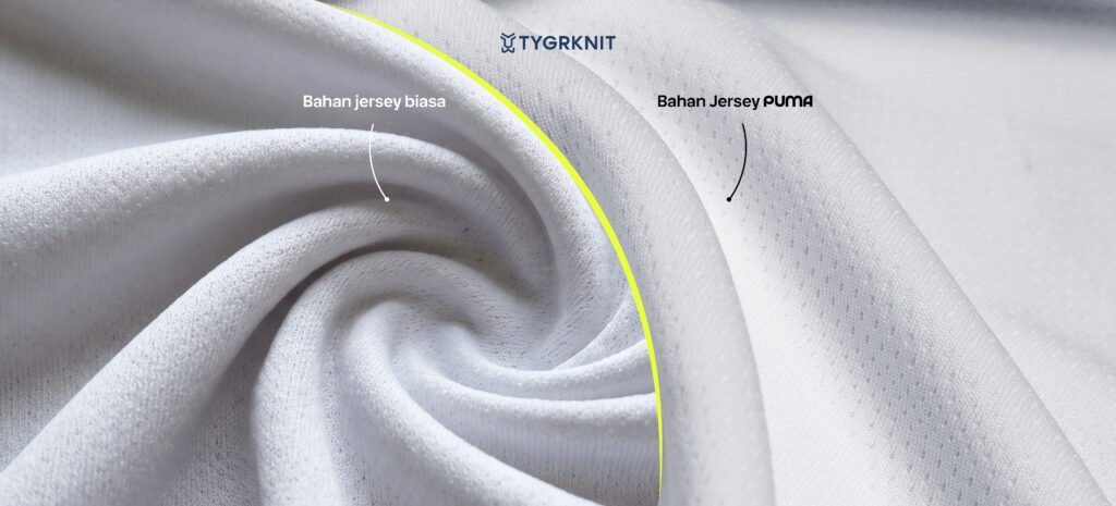 Perbedaan bahan jersey biasa dan PUMA premium