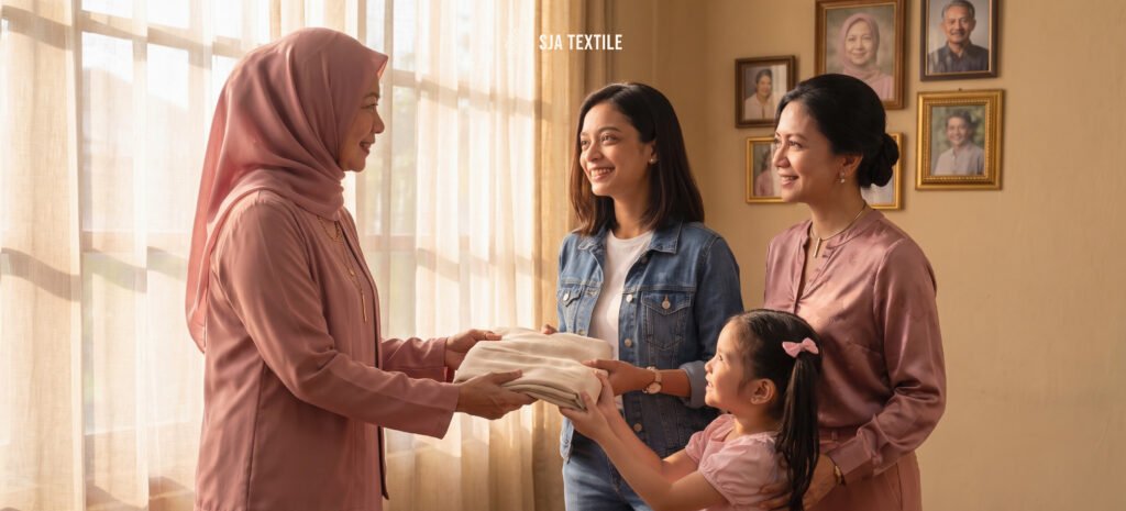 kain warisan keluarga dari natural fabric untuk lebaran di toko kain bandung sja textile