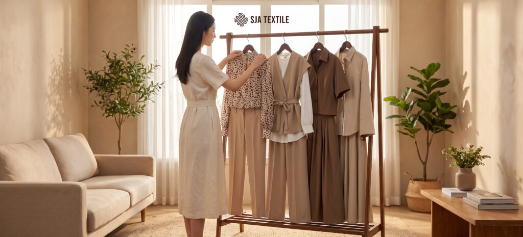ilutsrasi brand owner fashion sedang mengatur strategi jadwal produksi persiapan lebaran - SJA Textile