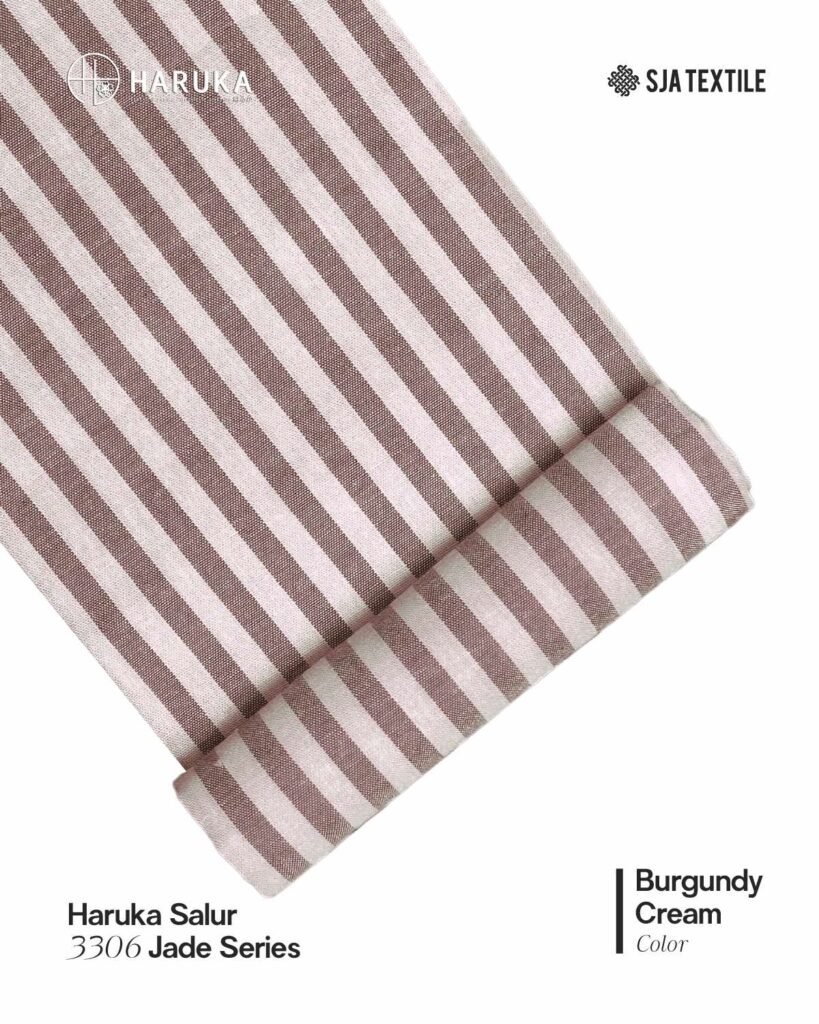 katun haruka jade series warna burgundy cream