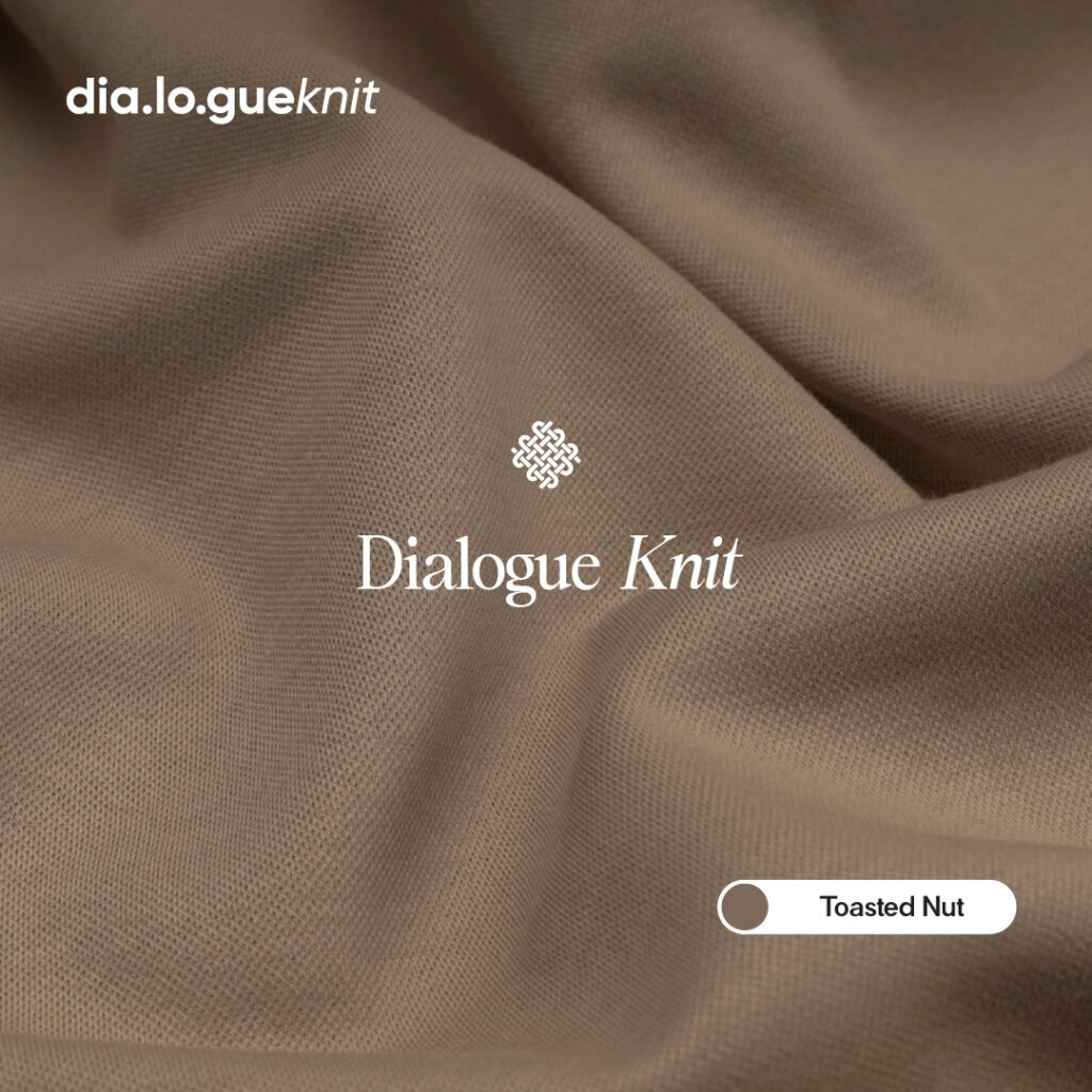bahan dialogue knit warna toasted nut - sja textile toko kain bandung
