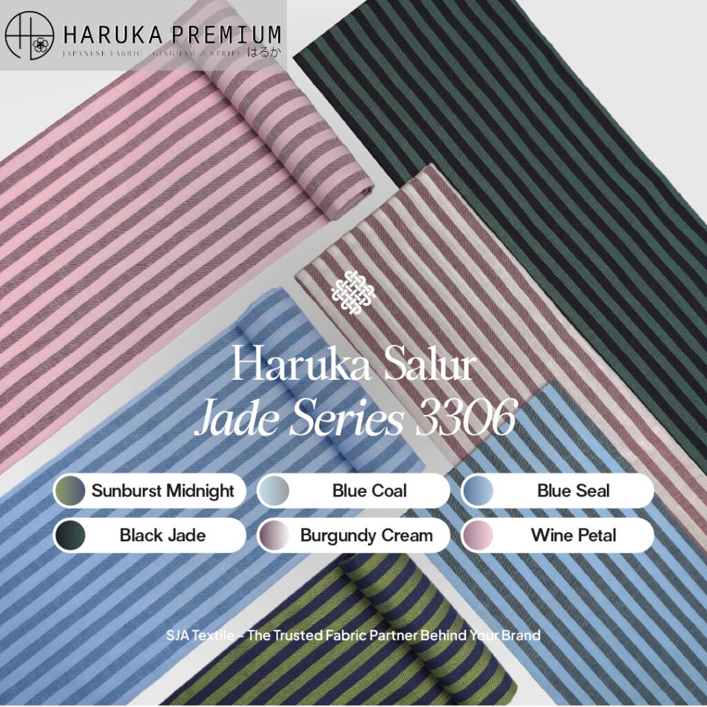 Kain Haruka Salur 3306 Jade Series - Toko Kain Bandung SJA Textile