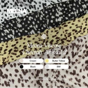 Kain Rayon Meena Viscose Cheetah Animal 2 - Toko Kain Bandung SJA Textile